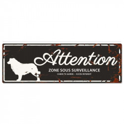 Plaque "Attention" Border...
